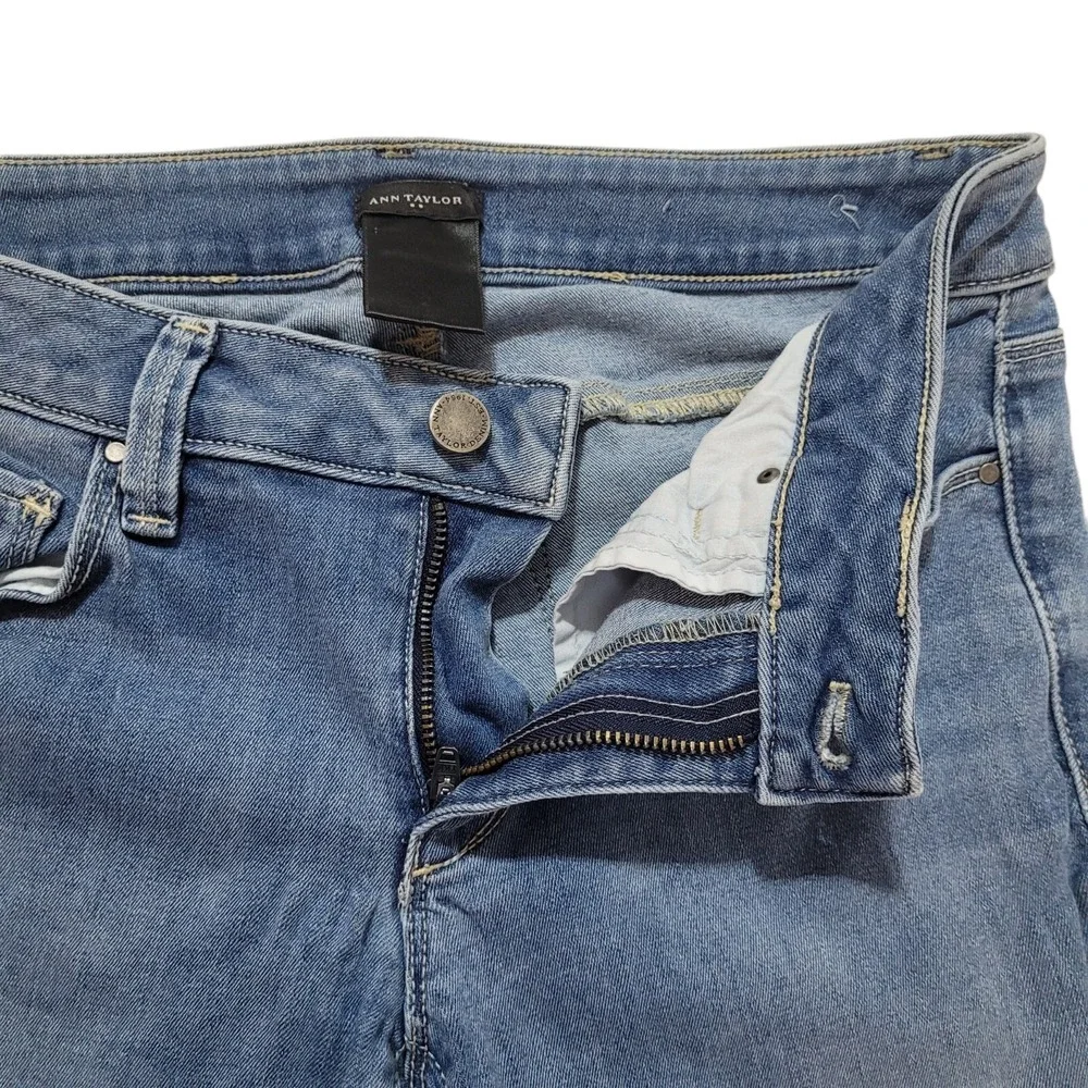 Ann Taylor Skinny Jeans Womens Size 2 Blue Denim Light Wash Skinny Ankles‎